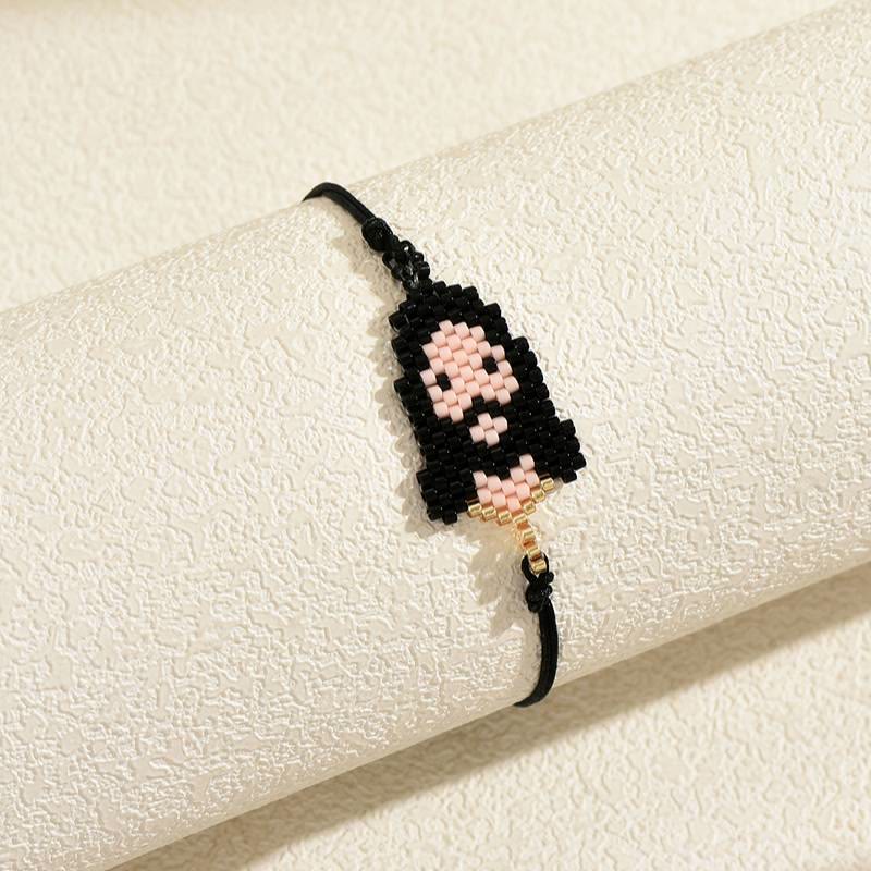 Christianartworkshop Multi-Style Holy Portrait Seed Bead Bracelet: Sign Of Tender Timeless Sacred Joy - Jesus A - image 0