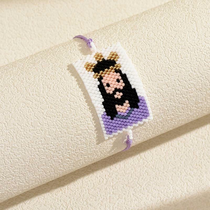 Christianartworkshop Multi-Style Holy Portrait Seed Bead Bracelet: Sign Of Tender Timeless Sacred Joy - Jesus C - image 7