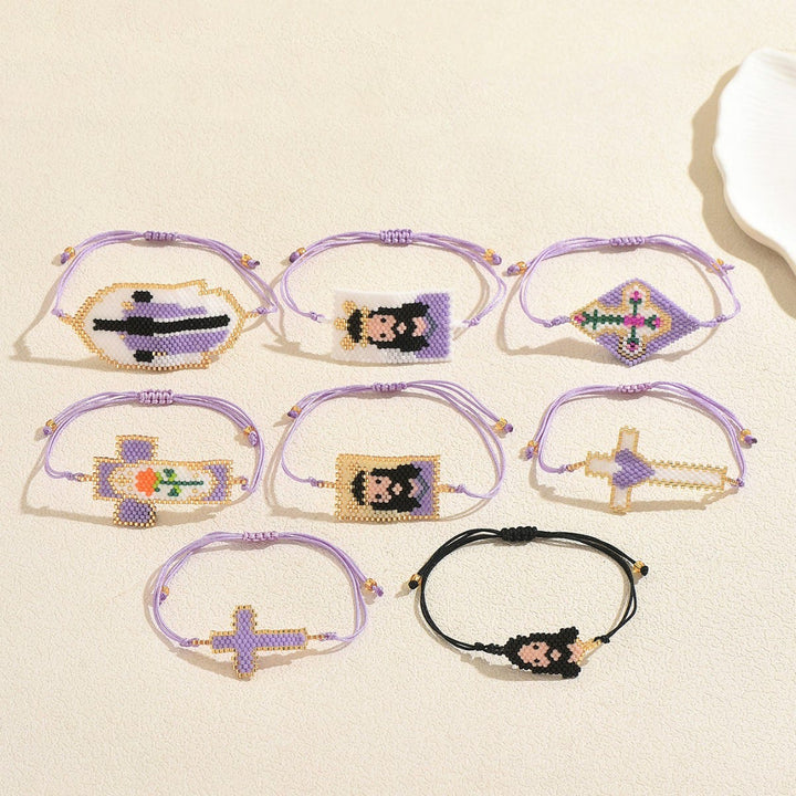 FREE Today: Multi-Style Holy Portrait Seed Bead Bracelet: Sign Of Tender Timeless Sacred Joy - image 2