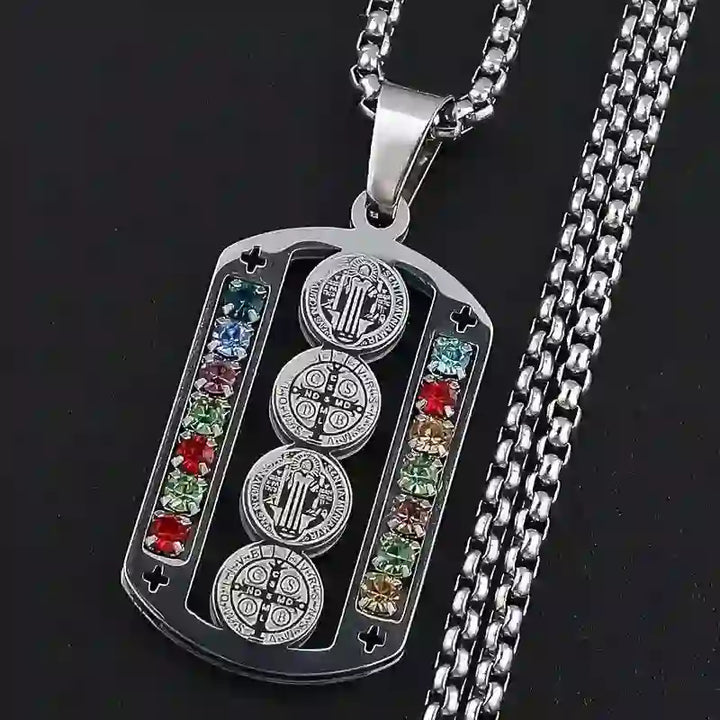 Christianartworkshop Polished St. Benedict Medallion Necklace: Token Of Soothing Daily Spiritual Calm - image 5