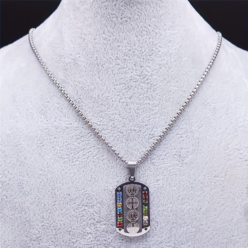 Christianartworkshop Polished St. Benedict Medallion Necklace: Token Of Soothing Daily Spiritual Calm - image 2