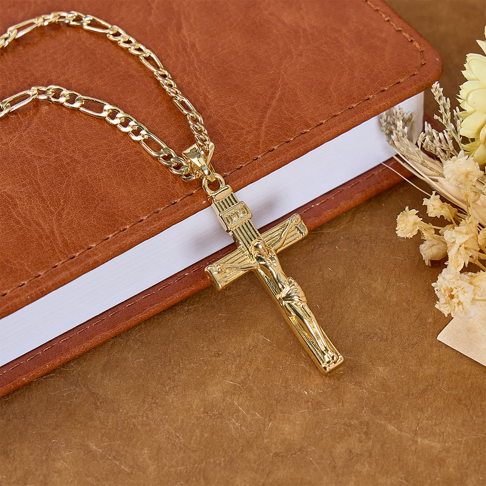 Christianartworkshop Detailed Copper Crucifix Pendant Necklace: Token Of Unending Divine Love - image 3
