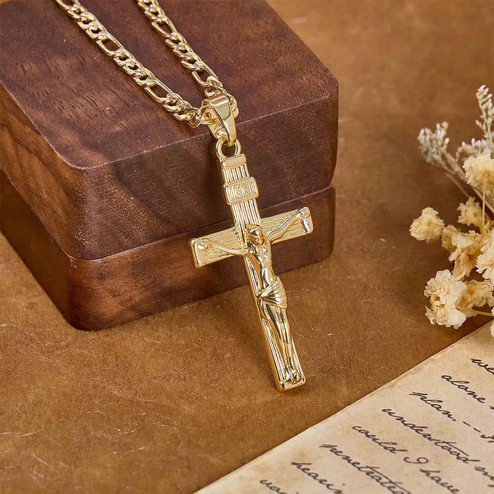 FREE Today: Detailed Copper Crucifix Pendant Necklace: Token Of Unending Divine Love - Crucifix - image 0