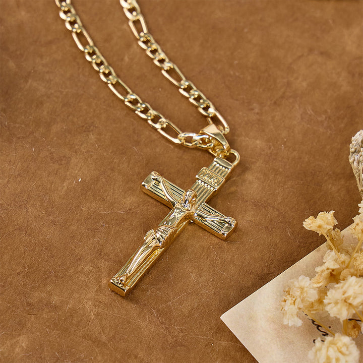 Christianartworkshop Detailed Copper Crucifix Pendant Necklace: Token Of Unending Divine Love - image 10