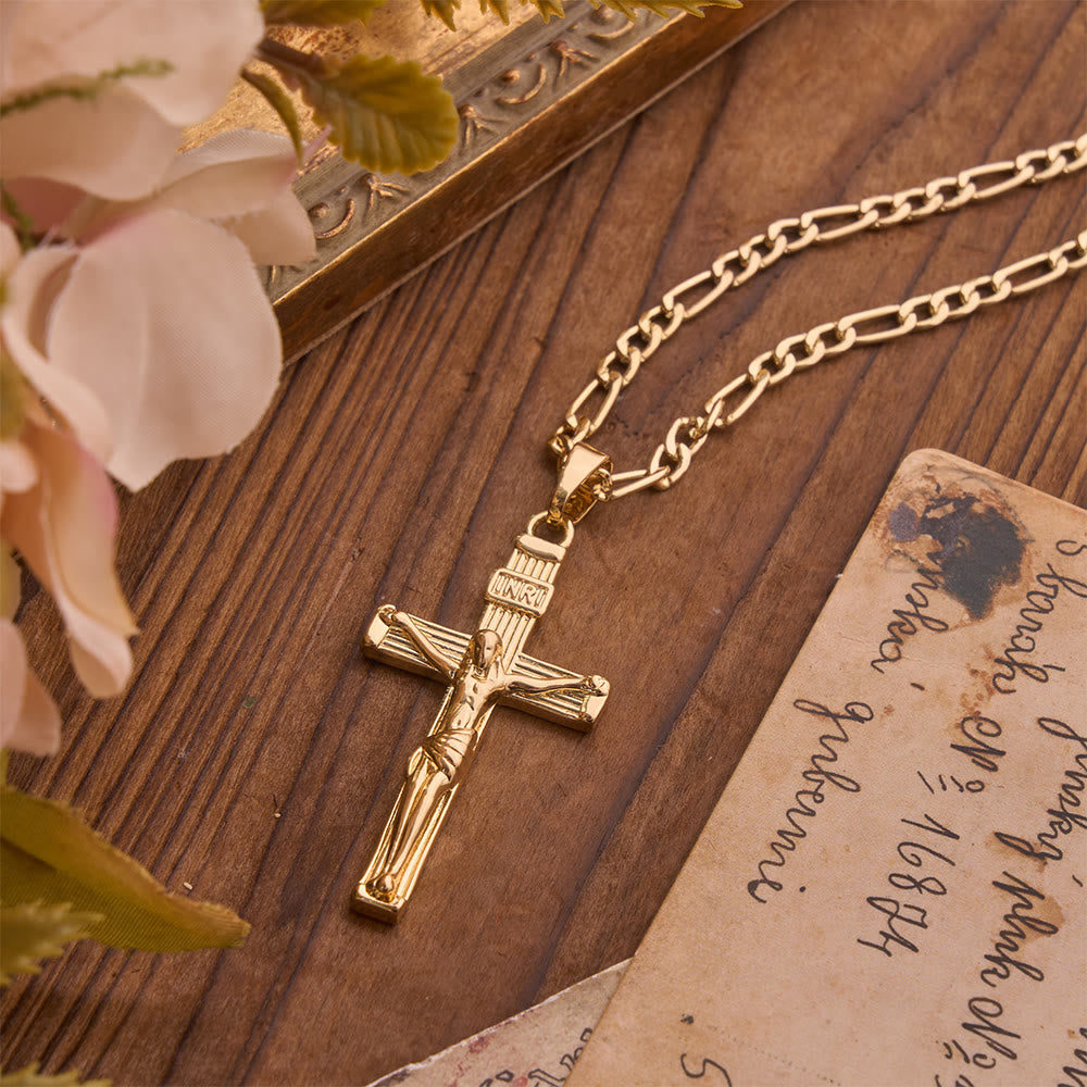 Christianartworkshop Detailed Copper Crucifix Pendant Necklace: Token Of Unending Divine Love - image 6