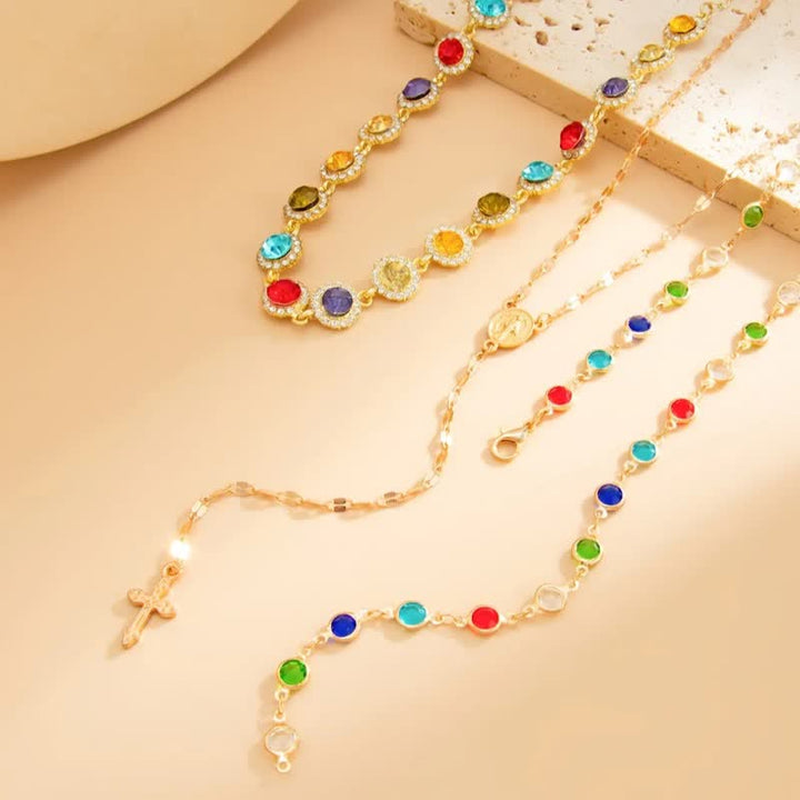 Christianartworkshop Elegant  Y-Shape Cross Layered Necklace: Symbol Of Calm Abiding Peace - image 2