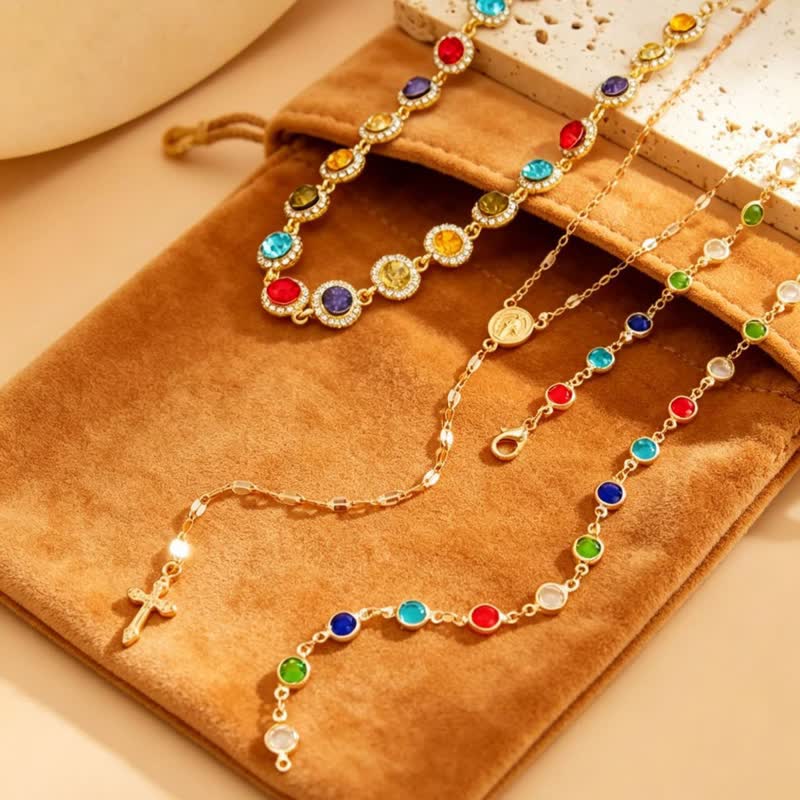 Christianartworkshop Elegant  Y-Shape Cross Layered Necklace: Symbol Of Calm Abiding Peace - image 4