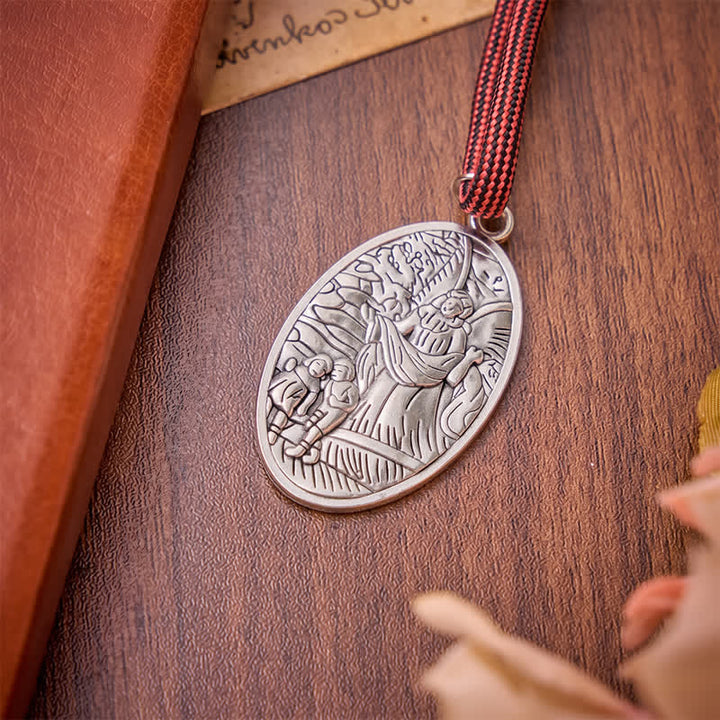 FREE Today: Burgundy Paracord St.Michael Archangel Pocket Rosary: Emblem of Brave Heavenly Grace - image 6