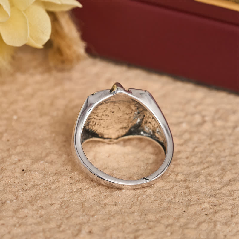 Christianartworkshop Deep Carved Holy Knight Signet Ring: Token of Divine Shelte - image 4