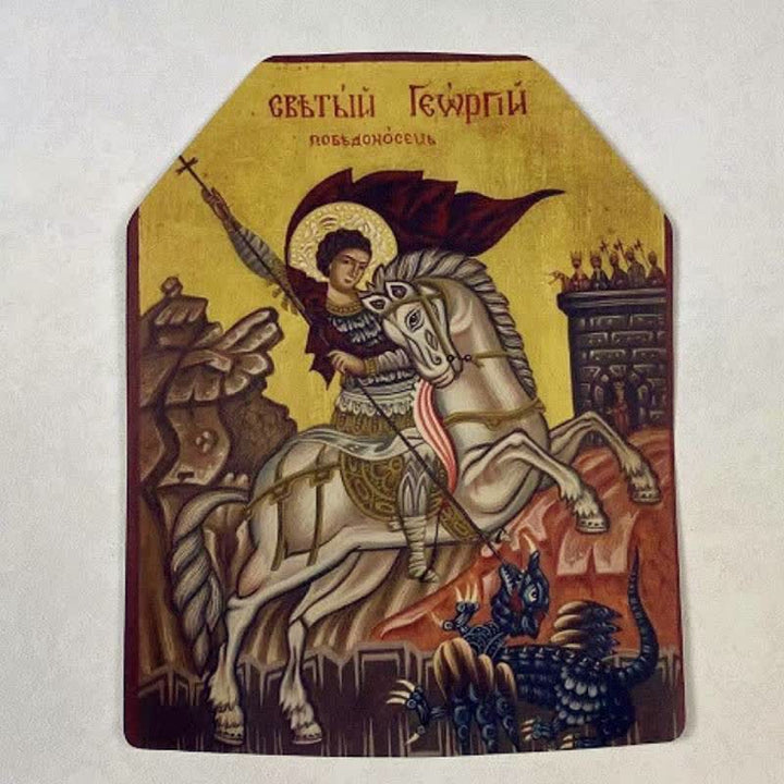 Christianartworkshop Classic Sacred Figure Icon Sticker: Token of Divine Shelter - Saint George - image 4