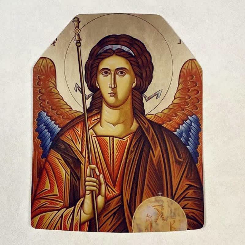 Christianartworkshop Classic Sacred Figure Icon Sticker: Token of Divine Shelter - Archangel Gabriel - image 3