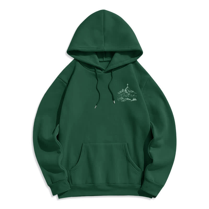 Christianartworkshop Follow His Lead Mountain Cross Pullover Hoodie - image 11
