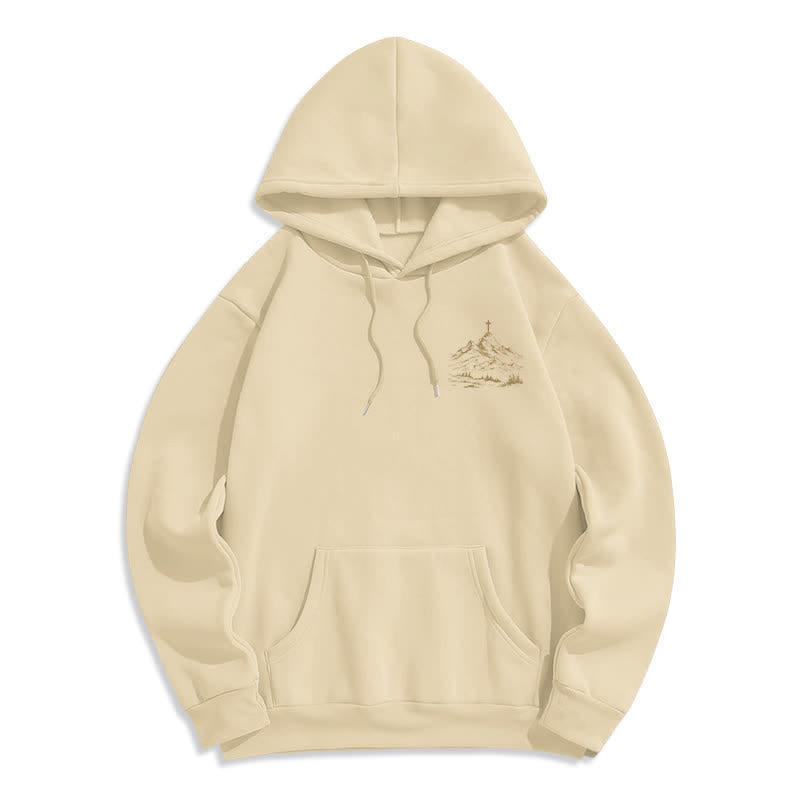 Christianartworkshop Follow His Lead Mountain Cross Pullover Hoodie - image 14