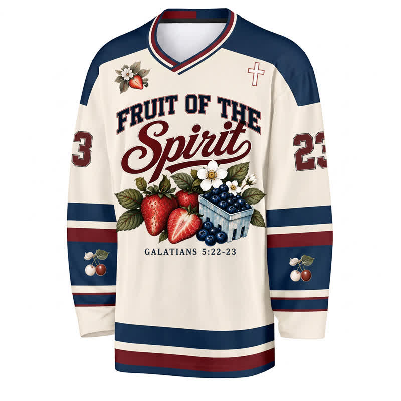 Christianartworkshop Fruit Of The Spirit Galatians 5 22 23 Hockey Jersey - image 1