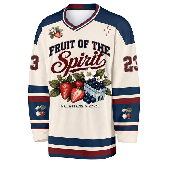 Christianartworkshop Fruit Of The Spirit Galatians 5 22 23 Hockey Jersey - image 1