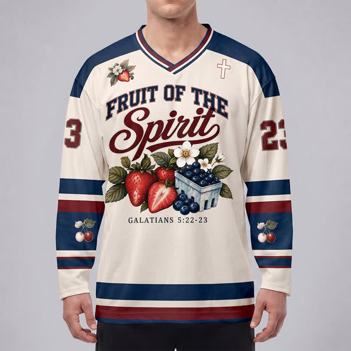 Christianartworkshop Fruit Of The Spirit Galatians 5 22 23 Hockey Jersey - image 3