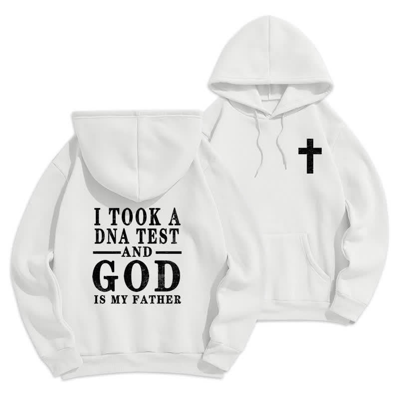 Christianartworkshop Child Of God Statement Fleece Lined Pullover Hoodie - White - 2XL - image 3