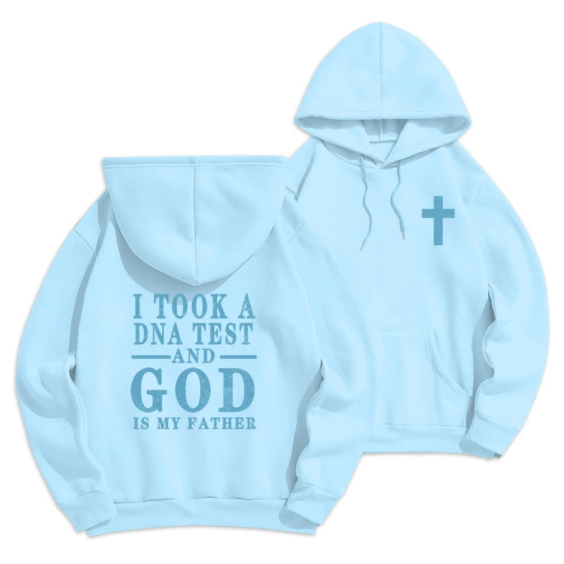 Christianartworkshop Child Of God Statement Fleece Lined Pullover Hoodie - Blue - 2XL - image 15