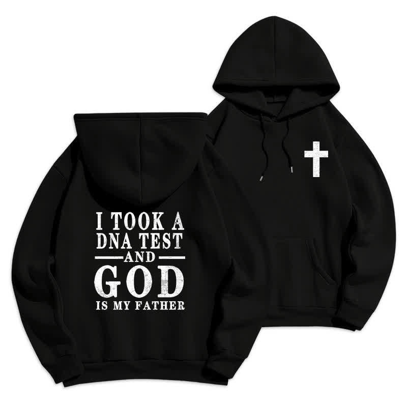 Christianartworkshop Child Of God Statement Fleece Lined Pullover Hoodie - Black - 2XL - image 6