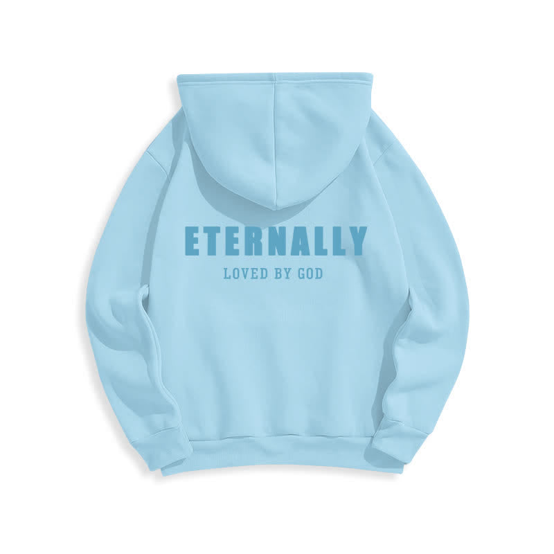 Christianartworkshop Eternally Loved By God Fleece Pullover Hoodies - image 22