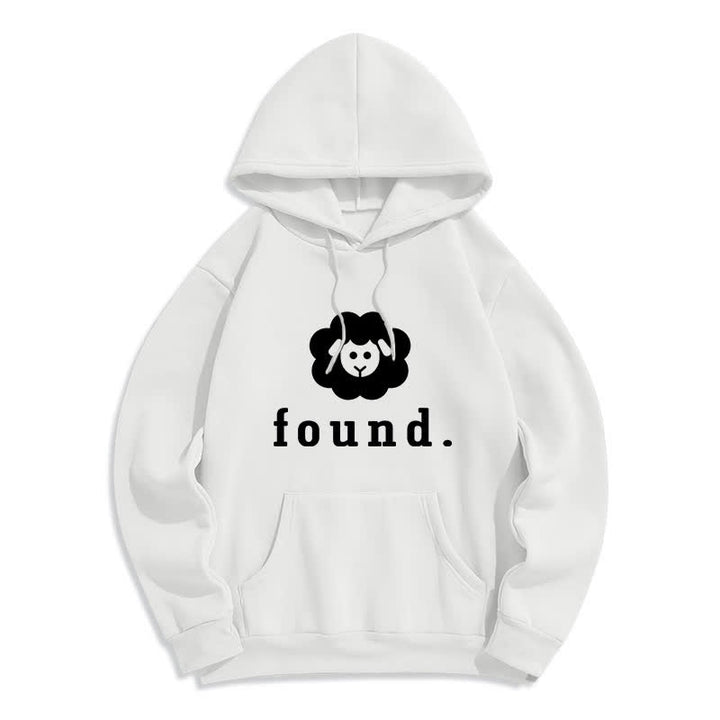 Christianartworkshop Found Cloud Graphic Dark Green Relaxed Fleece Hoodie - White - 2XL - image 1