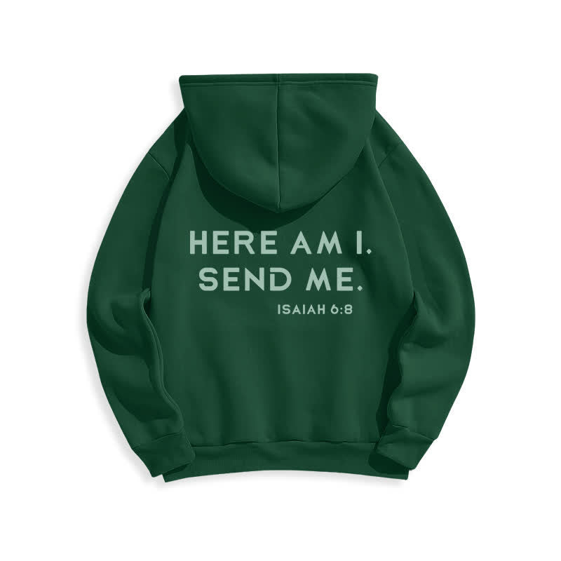 Christianartworkshop Here Am I Send Me Isaiah 6 8 Fleece Hoodie - image 16