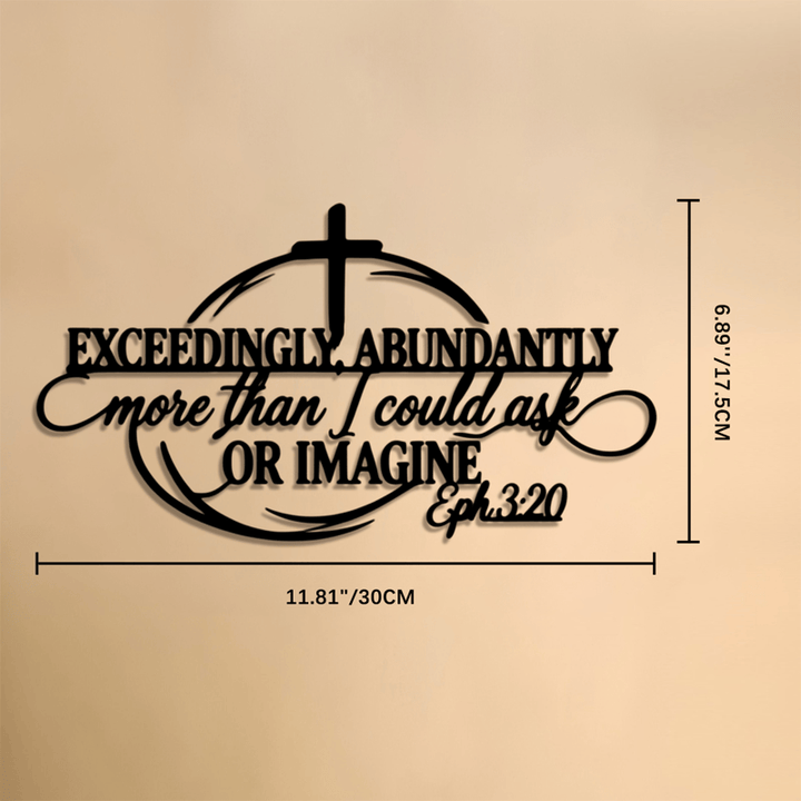 Christianartworkshop Bible Verse Cross Metal Decor: Token of Peaceful Divine Promise - 6.89''*11.81''*0.04''/17.5*30*0.1cm - image 6