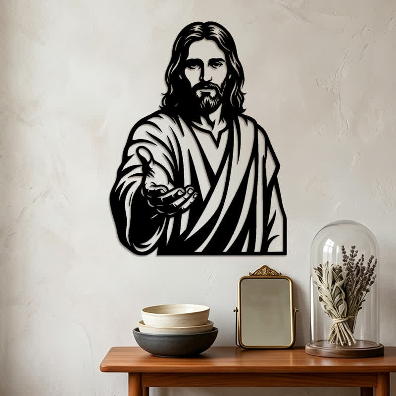 Christianartworkshop Reaching Hand Jesus Metal Plaque: Token of Quiet Abundant Blessing - image 3