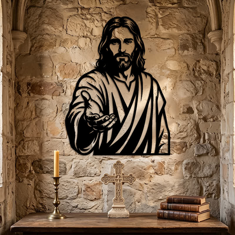 Christianartworkshop Reaching Hand Jesus Metal Plaque: Token of Quiet Abundant Blessing - image 5