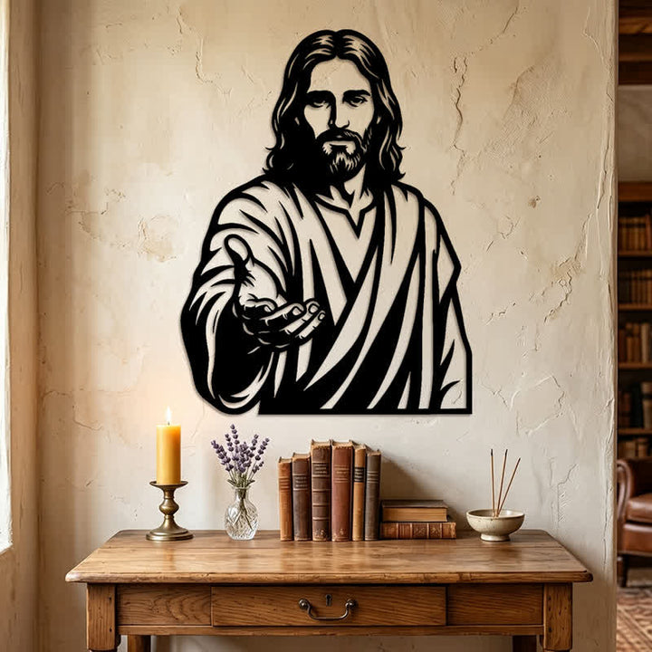 Christianartworkshop Reaching Hand Jesus Metal Plaque: Token of Quiet Abundant Blessing - image 4