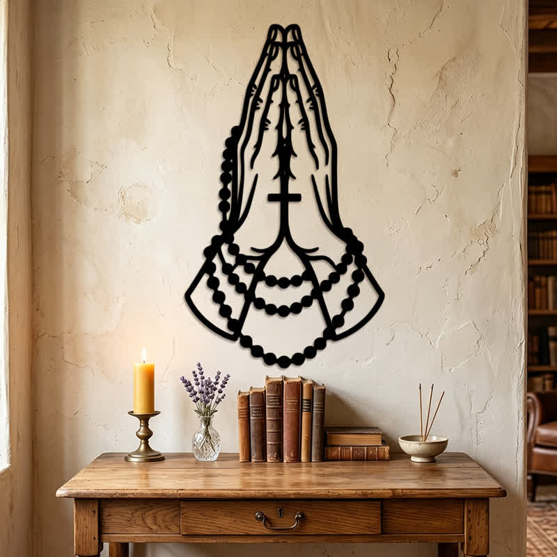 Christianartworkshop Laser Cut Praying Hands Metal Decor: Token of Peaceful Heartfelt Prayer - image 4