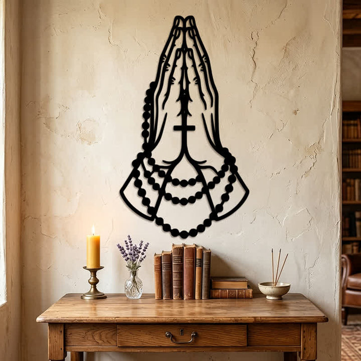 Christianartworkshop Laser Cut Praying Hands Metal Decor: Token of Peaceful Heartfelt Prayer - image 4