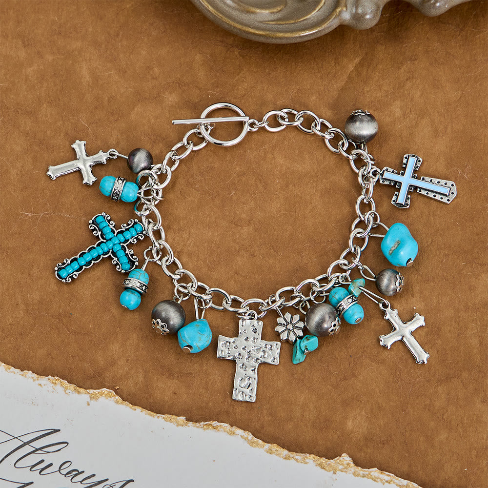 FREE Today: Timeless Bohemian Cross Bead Bracelet & Car Charm: Token of Enduring Heavenly Peace - image 4