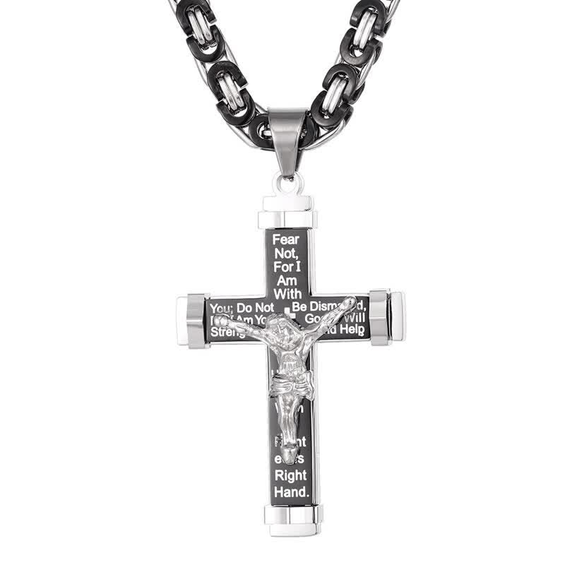 Christianartworkshop 3D Sculpted Stainless Crucifix Necklace: Symbol of Timeless Divine Promise - image 16
