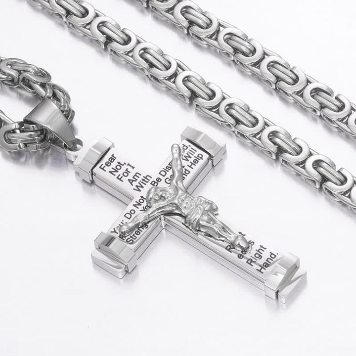 FREE Today: 3D Sculpted Stainless Crucifix Necklace: Symbol of Timeless Divine Promise - image 4