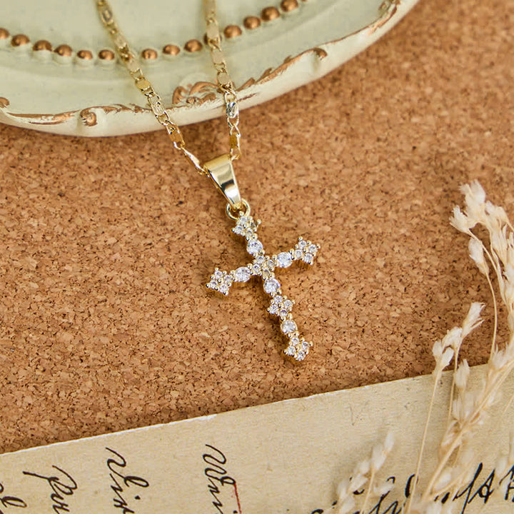 Christianartworkshop Slim Layered Copper Cross Stack Necklace: Token of Boundless Divine Love - image 7