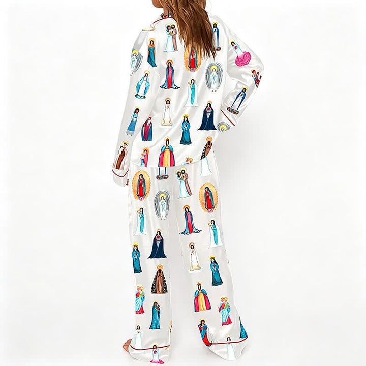 Christianartworkshop Our Lady of Guadalupe Catholic Home Pajama Set: Sleep Wrapped in Sacred Grace - image 7