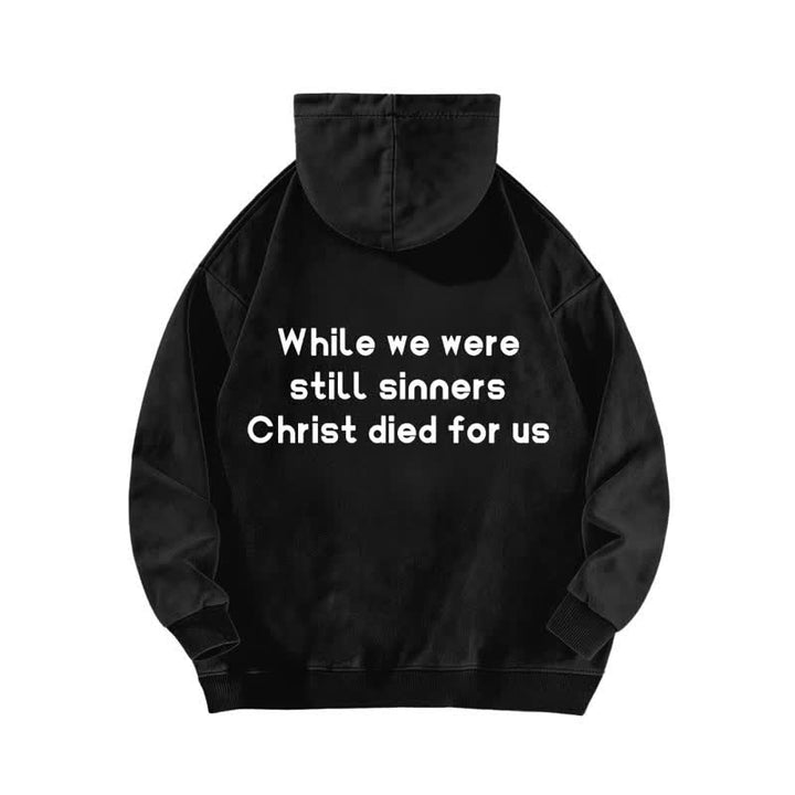 Christianartworkshop Good News Front And Verse Back Washed Hoodie - image 4