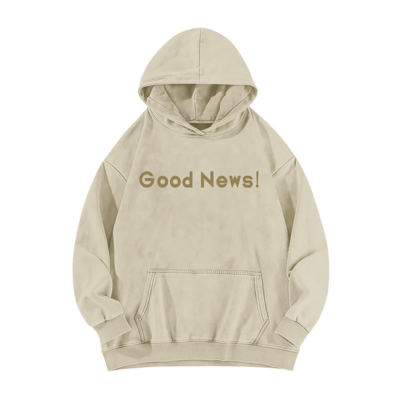 Christianartworkshop Good News Front And Verse Back Washed Hoodie - image 8