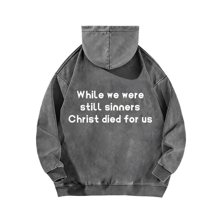 Christianartworkshop Good News Front And Verse Back Washed Hoodie - image 10