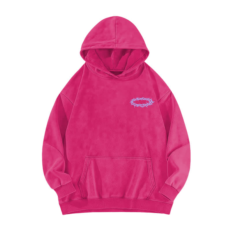 Christianartworkshop Jesus Christ Yesterday Today Forever Washed Hoodie - image 17