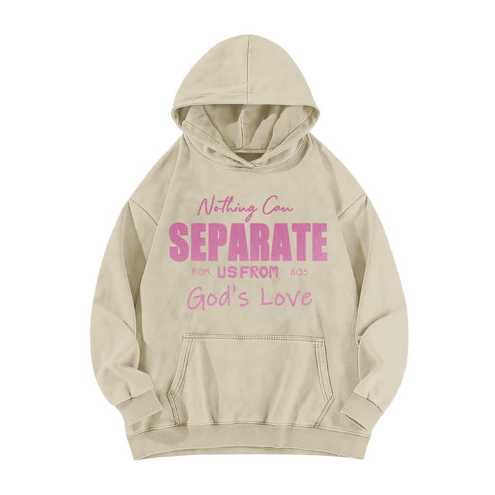 Christianartworkshop Nothing Can Separate Us From God's Love Washed Hoodie - Apricot - 5XL - image 5
