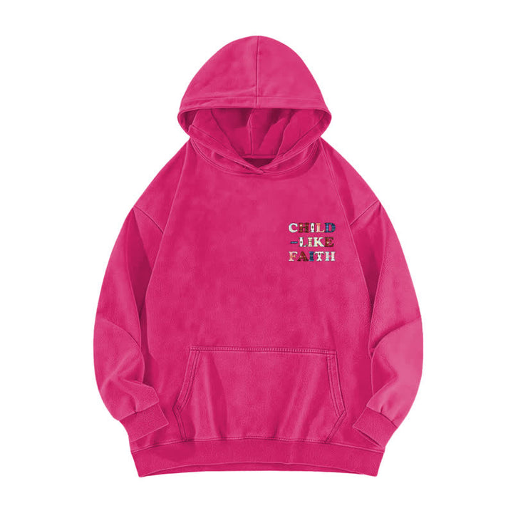 Christianartworkshop Child Like Faith Plaid Letter Front Back Washed Hoodie - image 16