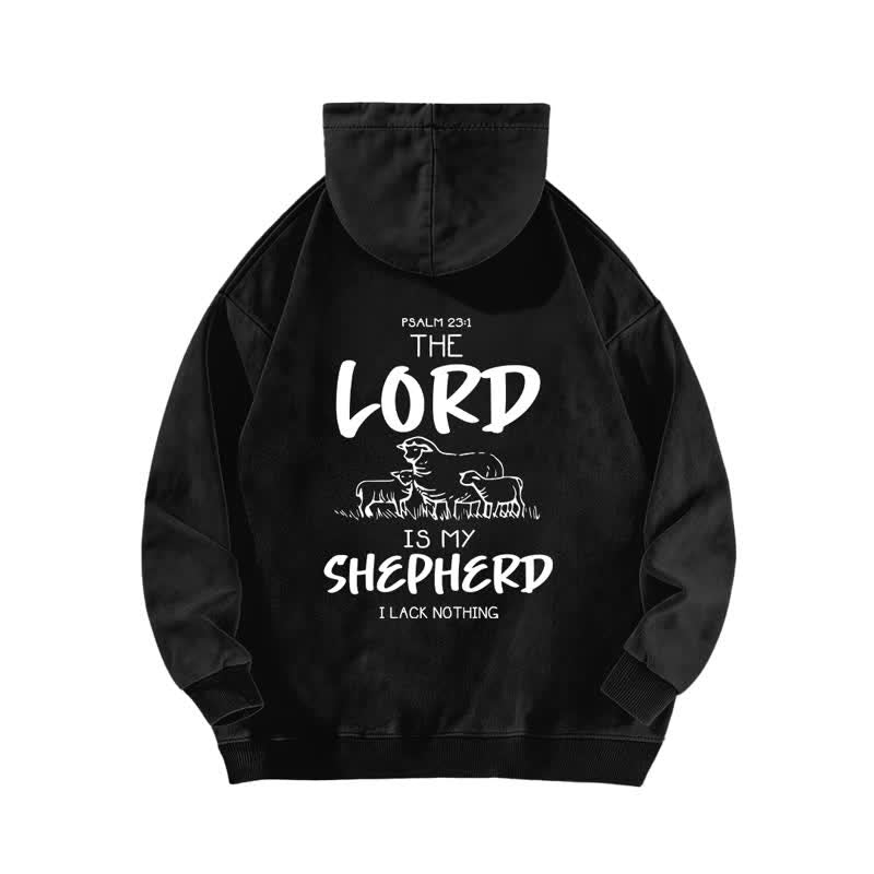 Christianartworkshop Psalm 23 Shepherd Fleece Washed Hoodie - image 4