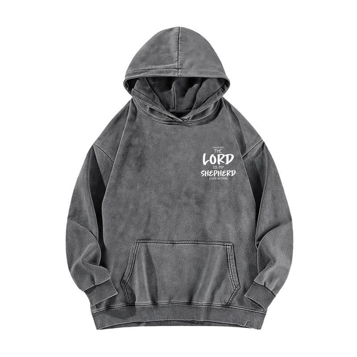 Christianartworkshop Psalm 23 Shepherd Fleece Washed Hoodie - image 11