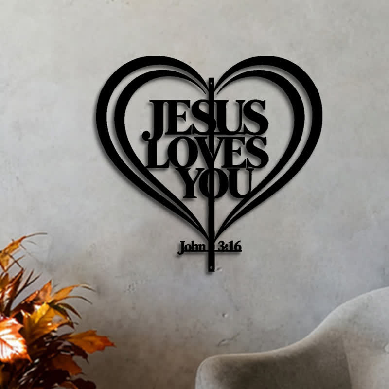 Christianartworkshop Laser Cut Jesus Heart Metal Wall Art: Token of Tender Divine Affection - image 3