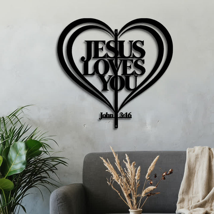 Christianartworkshop Laser Cut Jesus Heart Metal Wall Art: Token of Tender Divine Affection - image 4