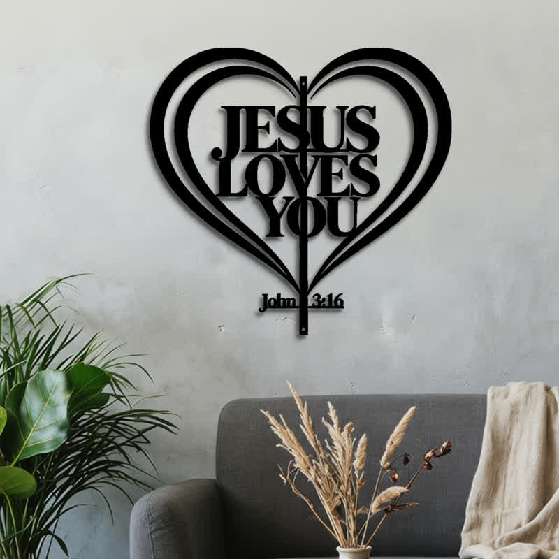 Christianartworkshop Laser Cut Jesus Heart Metal Wall Art: Token of Tender Divine Affection - image 4