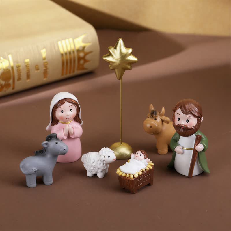 Christianartworkshop Precisely Handcrafted Nativity Character Set: Badge of Soft Heavenly Light - image 4