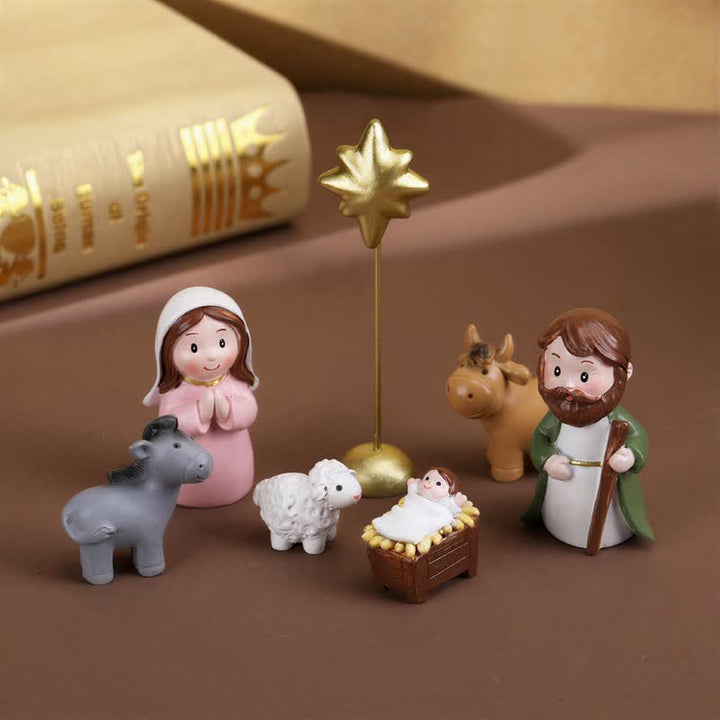 Christianartworkshop Precisely Handcrafted Nativity Character Set: Badge of Soft Heavenly Light - image 4